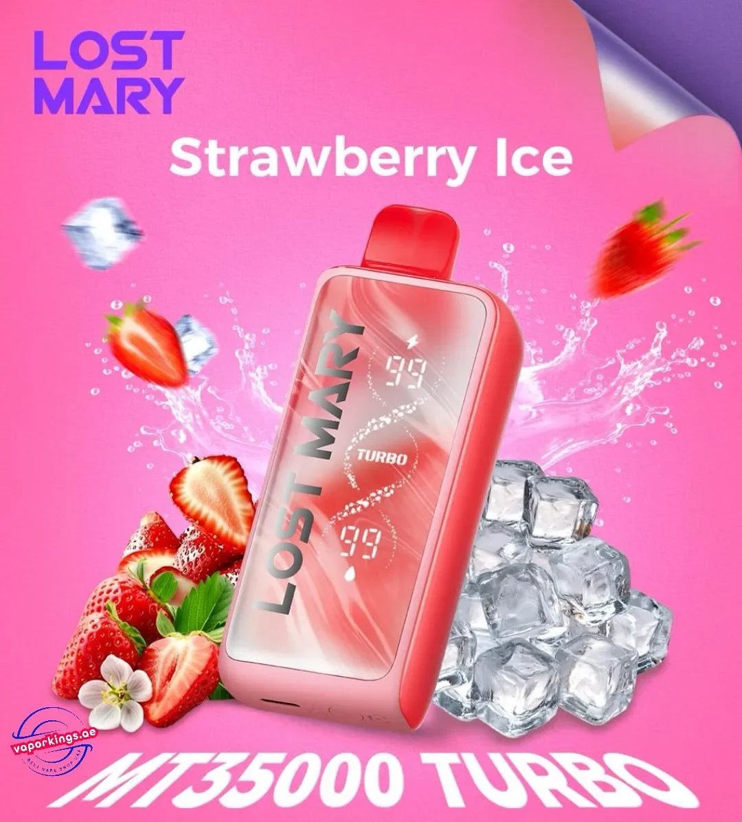 Lost Merry Strawberry Ice 35k Puffs Vape Shop KeralaDisposable Vape