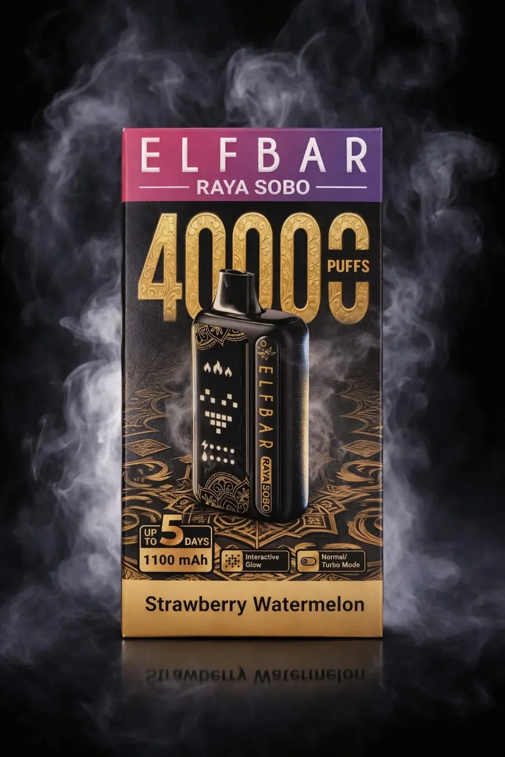 Elfbar Raya Sobo Strawberry Watermelon 40k Puffs Vape Shop Kerala Disposable Vape