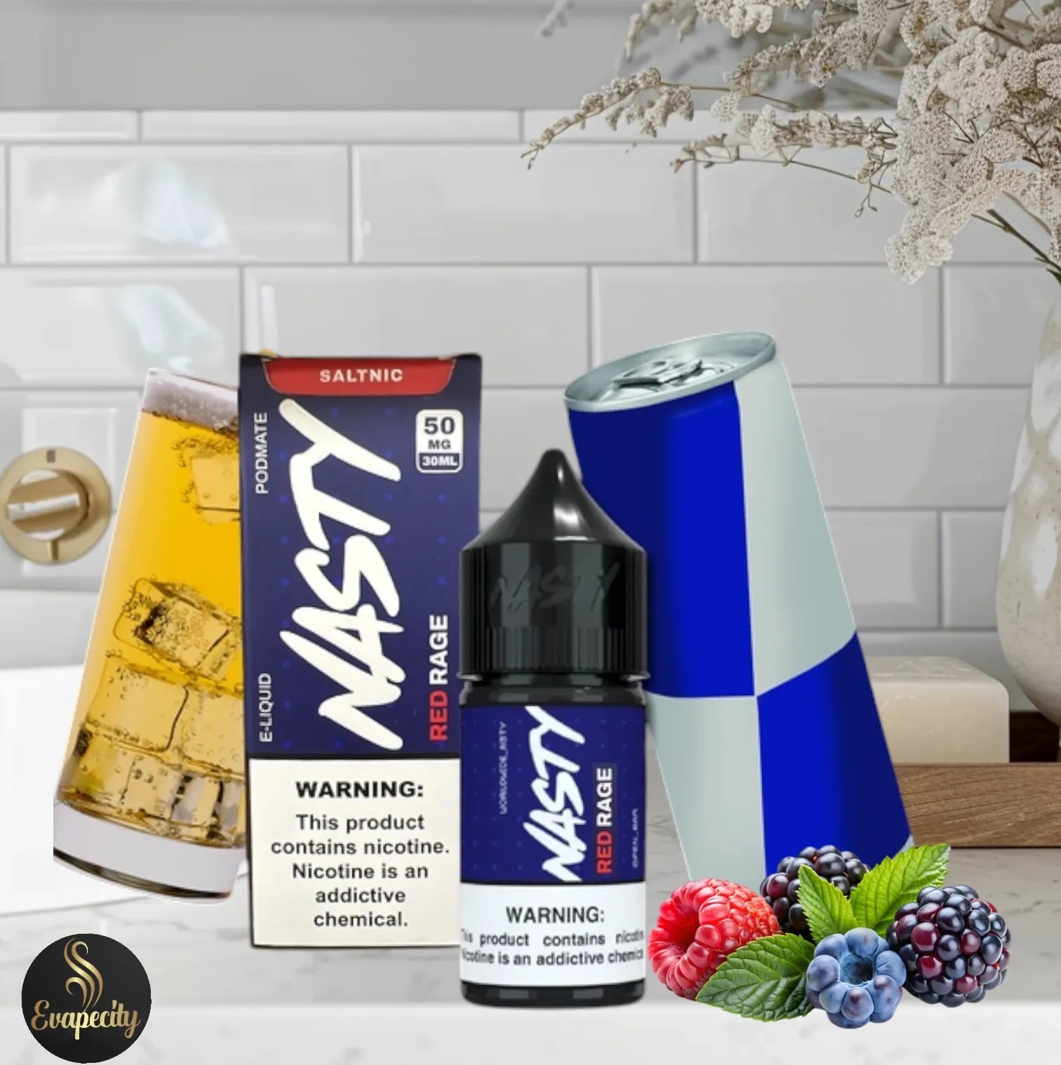 Nasty red rage red bull Flavour 35Mg 50 Mg 10k Puffs Vape Shop Kerala e liquid vape