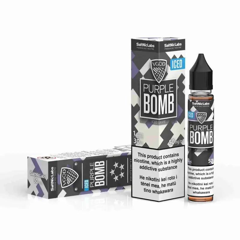VGOD Nicotine Salt – Iced Purple Bomb | Buy Online E-liquid Vape| Vape Shop Kerala