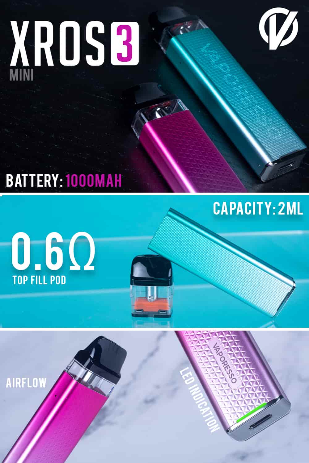 Vaporesso XROS Mini 16W Pod System Vape Shop Kerala
