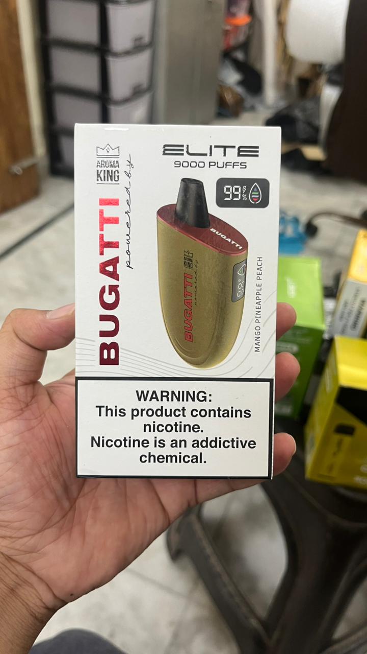 Bugatti Elite Premium Vape - 9000 Puffs | Vape Shop Kerala