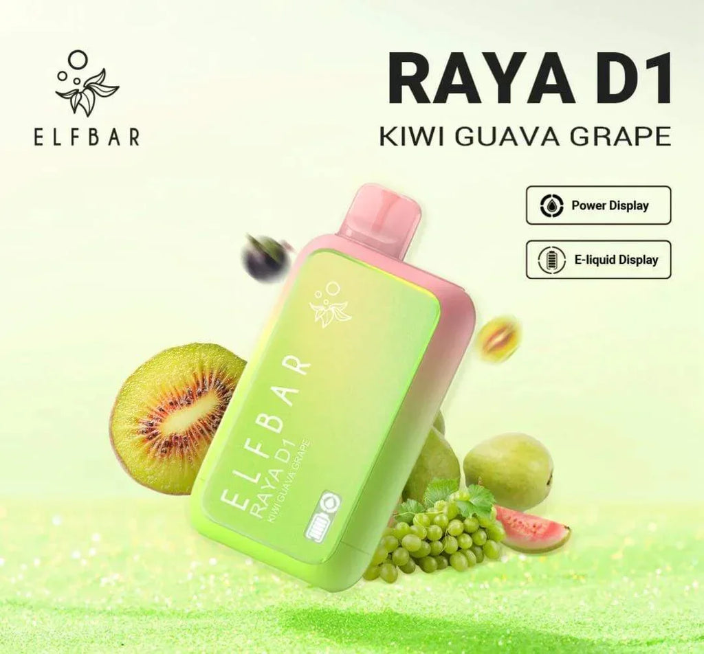 Elfbar Raya D1 – Peach Ice 13K Puffs Vape Shop Kerala Disposable Vape
