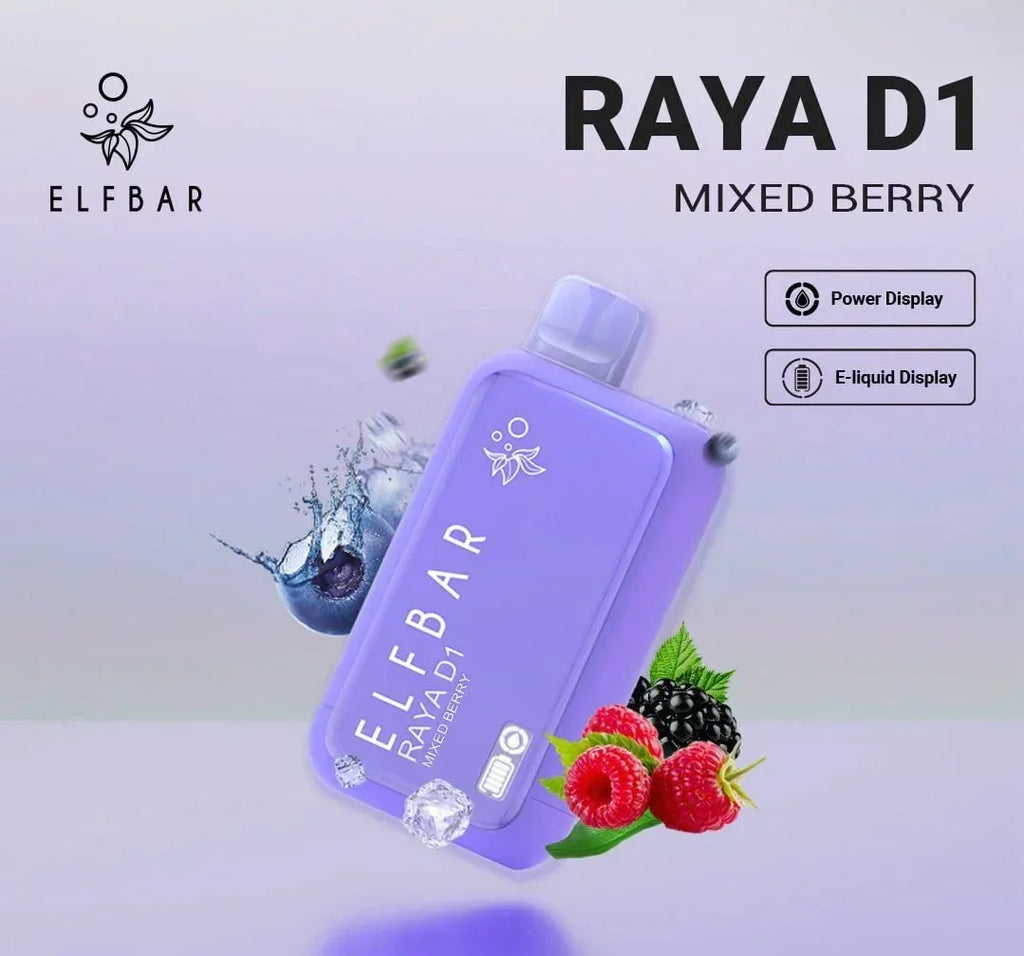 Elfbar Raya D1 – Peach Ice 13K Puffs Vape Shop Kerala Disposable Vape