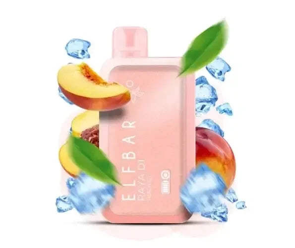Elfbar Raya D1 – Peach Ice 13K Puffs Vape Shop Kerala Disposable Vape