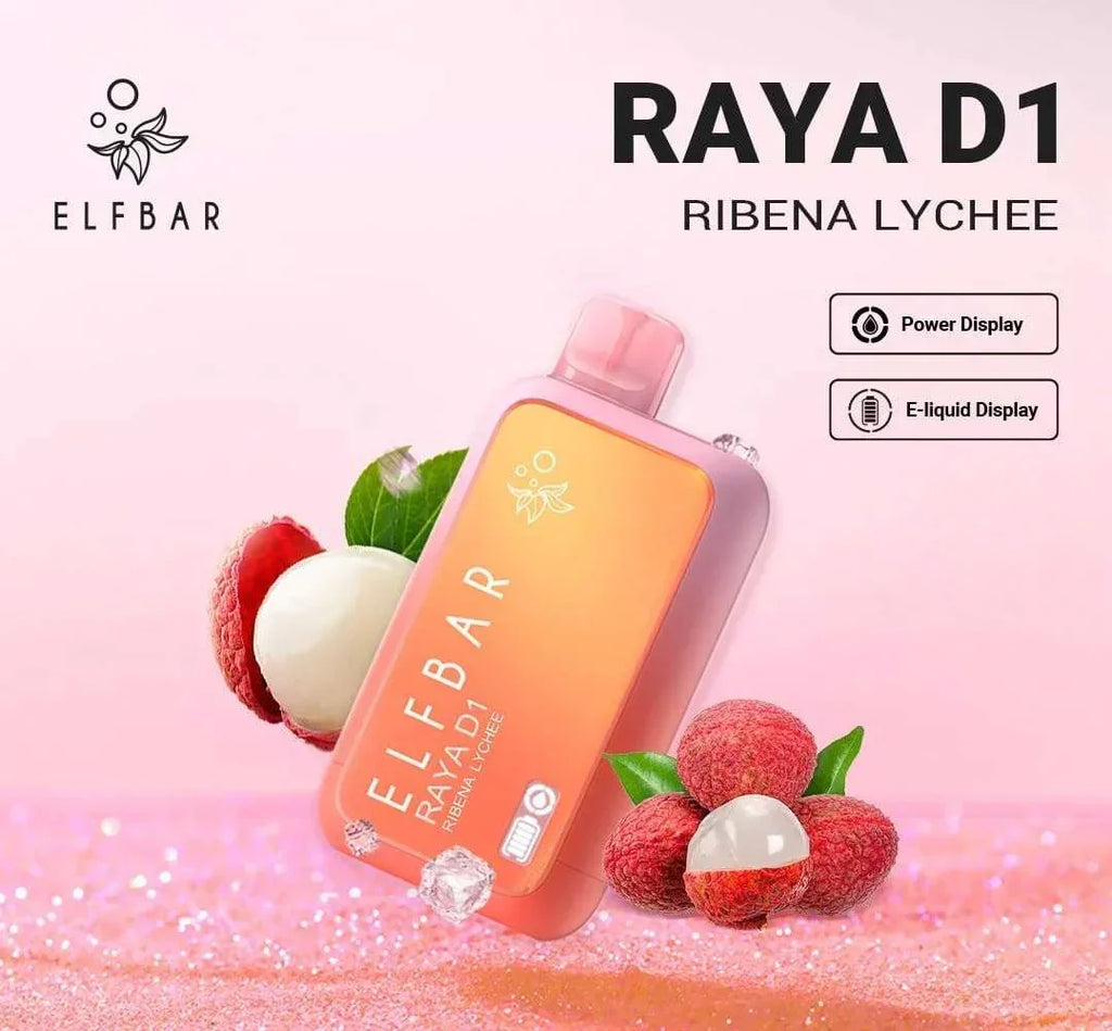 Elfbar Raya D1 – Peach Ice 13K Puffs Vape Shop Kerala Disposable Vape