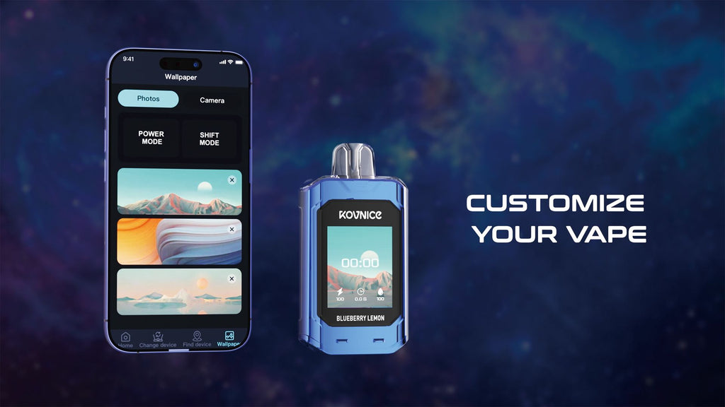 Kovnice Rush 20K Puffs - World First Smart HD Screen Vape Device | Vape Shop Kerala| Disposable Vape