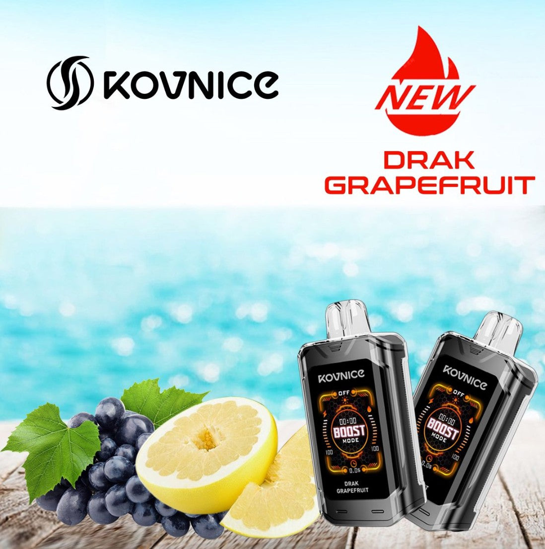 Kovnice Rush 20K Puffs - World First Smart HD Screen Vape Device | Vape Shop Kerala| Disposable Vape