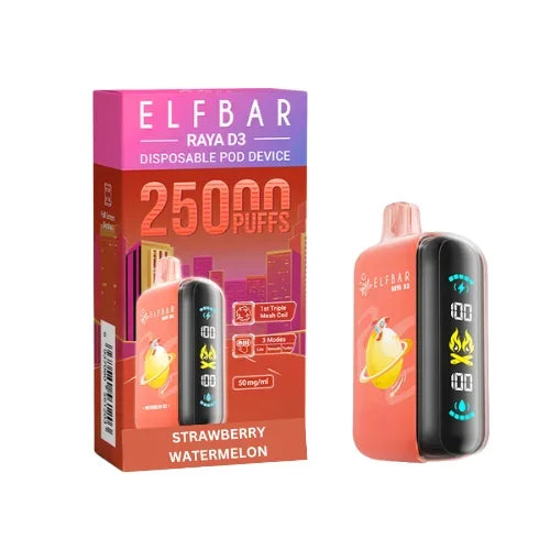 Elfbar Raya D3 25k Puffs Vape Shop Kerala Disposable Vape
