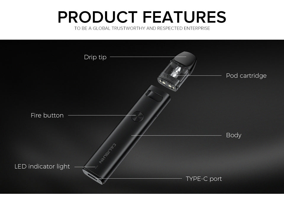 Uwell Caliburn A2 Orignal kit 15W Pod System | Vape Shop Kerala