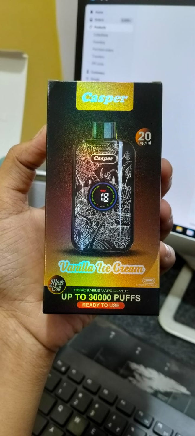 CASPER 30K Rechargeable Vape Device – 30,000 Puffs | Disposable Vape | Vape Shop Kerala