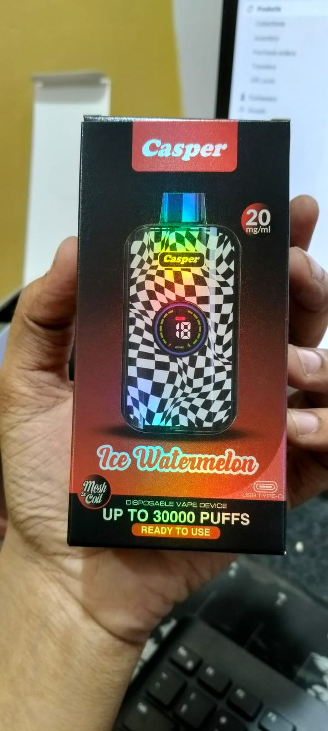 CASPER 30K Rechargeable Vape Device – 30,000 Puffs | Disposable Vape | Vape Shop Kerala