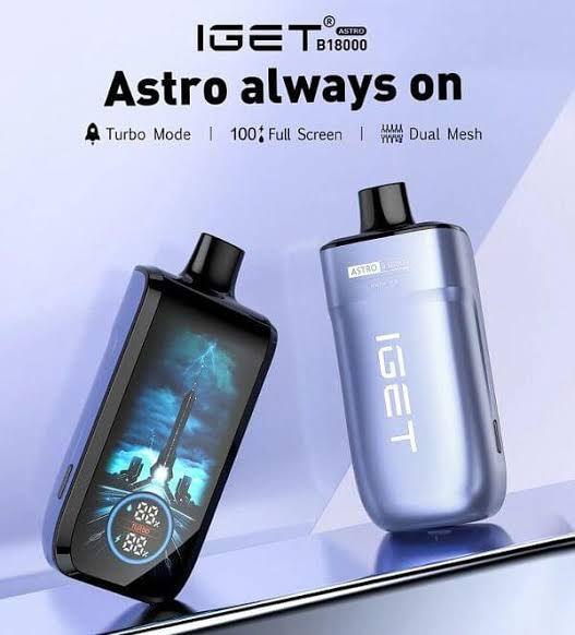 Iget Astro 18k  Puffs Vape Shop Kerala Disposable Vape