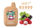 Iget B5000 Lychee Blackcurrant Vape Shop Kerala Disposable Vape