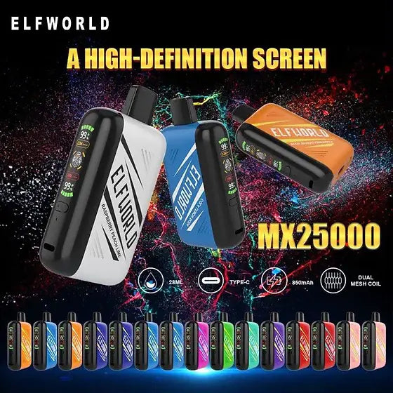 Elfworld Mx 25000 Puffs Vape Shop Kerala Disposable Vape